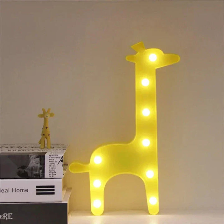 Dyre-tema Bordlampe med Blød LED Belysning