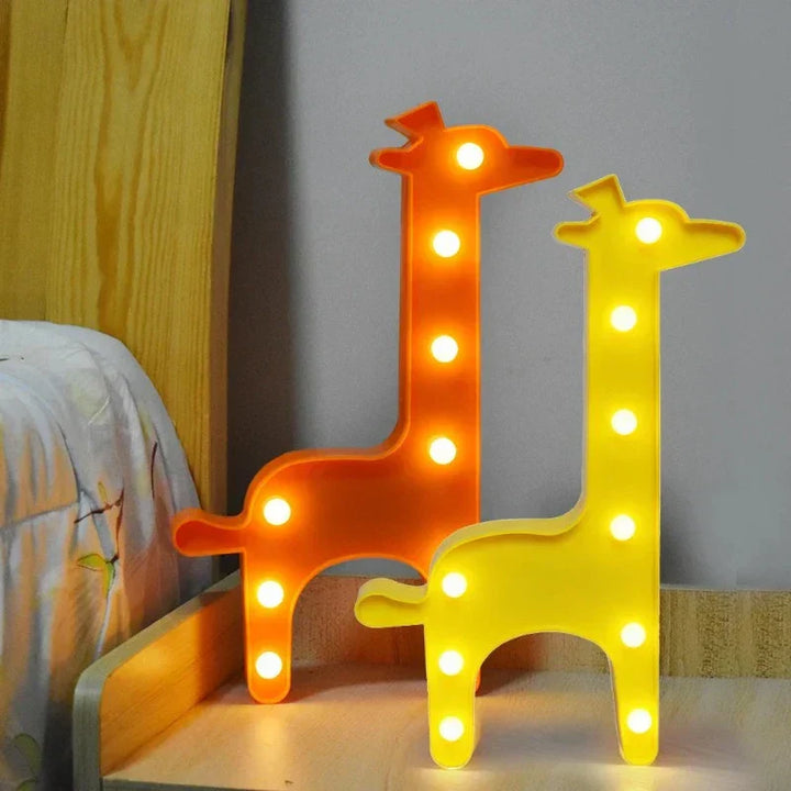 Dyre-tema Bordlampe med Blød LED Belysning