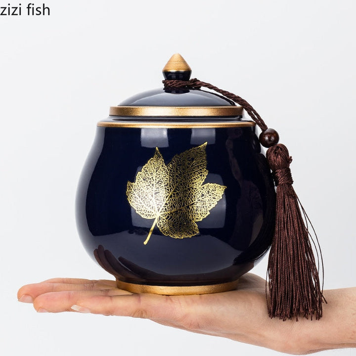 Fugtbeskyttet Keramisk Teapot Opbevaringsbeholder