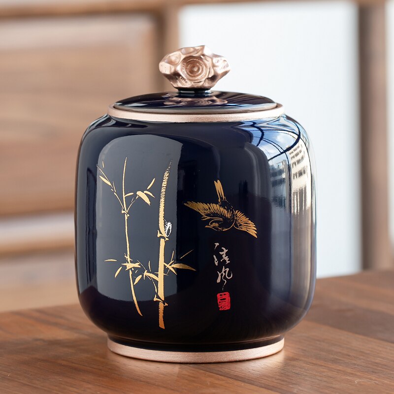 Fugtbeskyttende Keramisk Teapot Opbevaringsbeholder