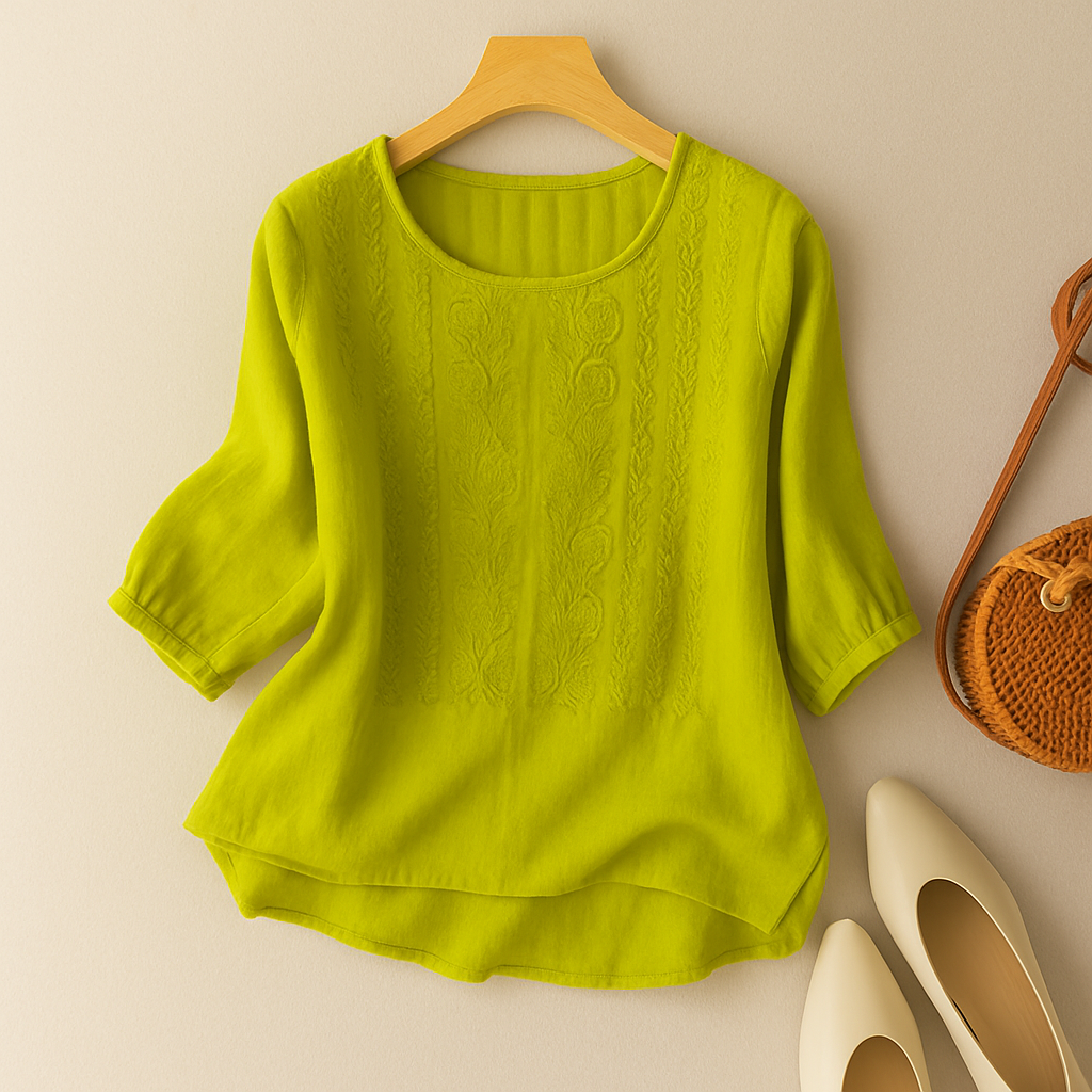 Sonia™ | Blomstret Afslappet Bluse