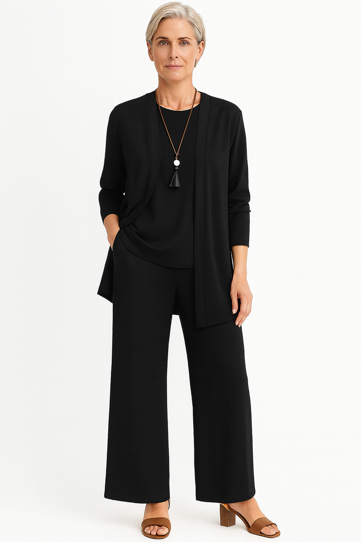 Blair | Kvinders 3-dels Cardigan Tank Top & Bred Ben Bukser Sæt