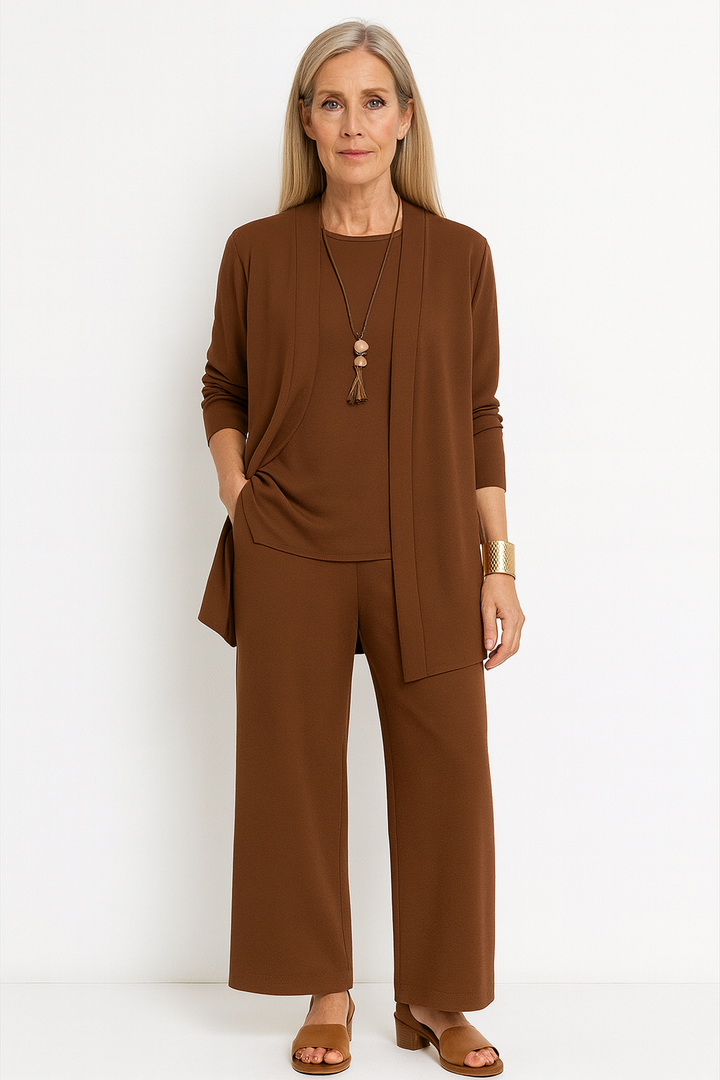 Blair | Kvinders 3-dels Cardigan Tank Top & Bred Ben Bukser Sæt