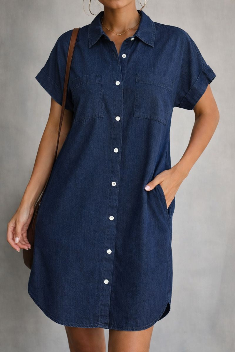 Francesca | Kvinders Denim Kjole Casual