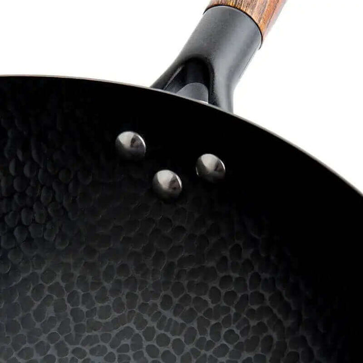 Kinesisk Jernwok 32 cm med Trælåg