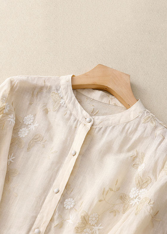 Kourtney™ | Elegant Bluse med Blomsterdetaljer