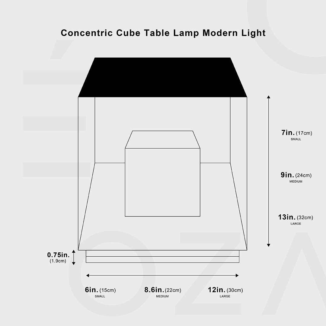 Moderne RGB Kubus Bordlampe i Hærdet Akryl