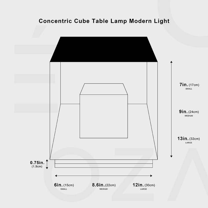 Moderne RGB Kubus Bordlampe i Hærdet Akryl