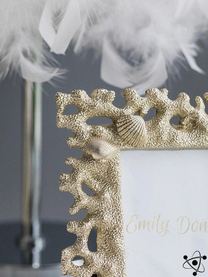 Koralfarvet Minimalistisk Billederamme i Plast