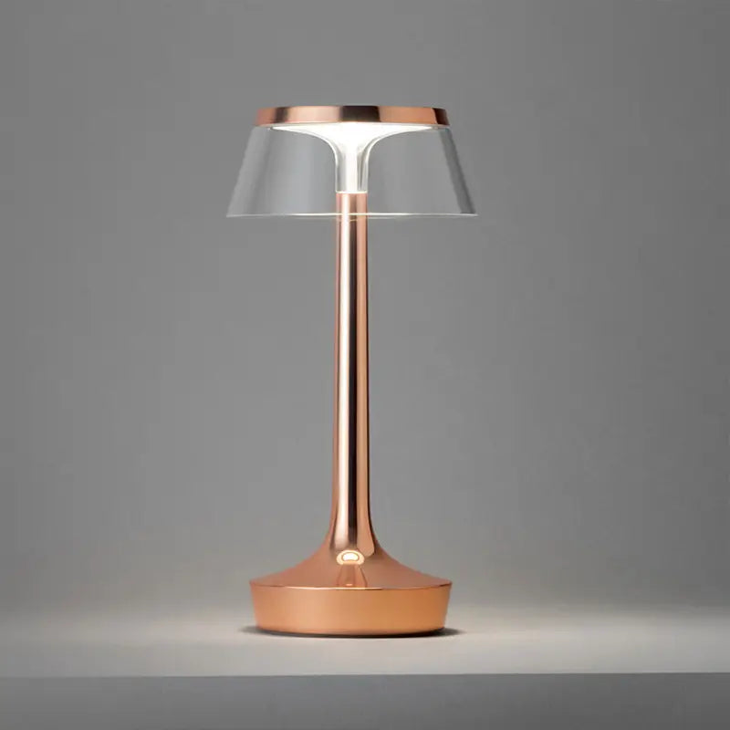 Genopladelig Touch Control Bordlampe i Krystaldesign
