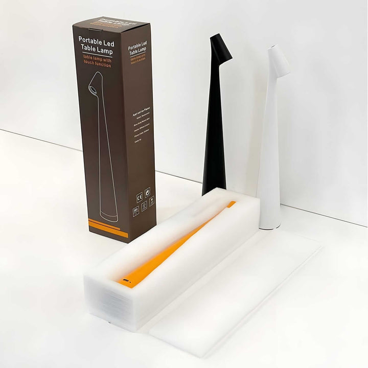 Trådløs Bordlampe med Justerbar Lysstyrke og Minimalistisk Design