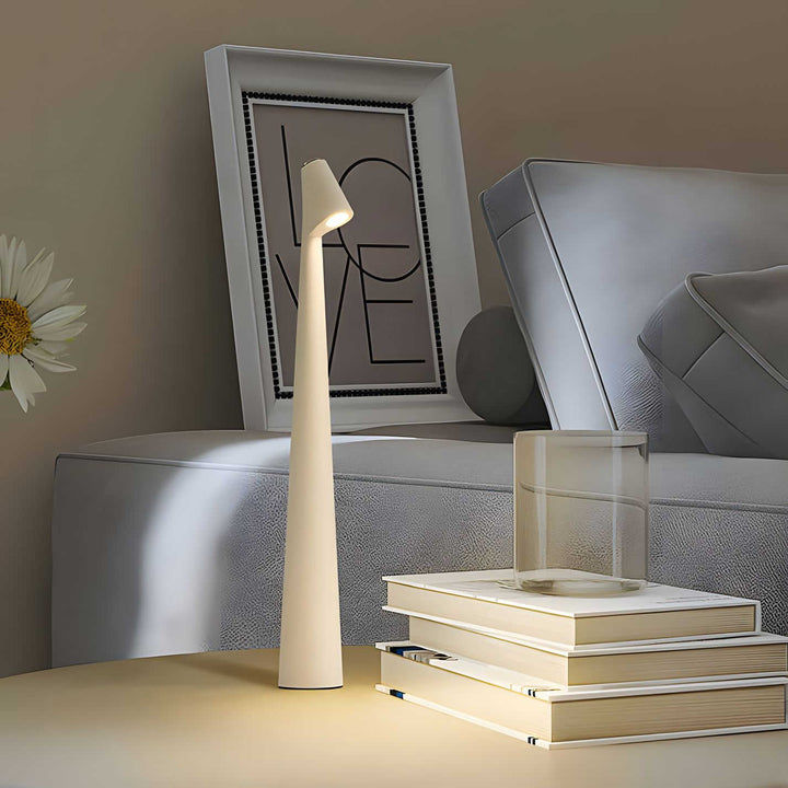 Trådløs Bordlampe med Justerbar Lysstyrke og Minimalistisk Design