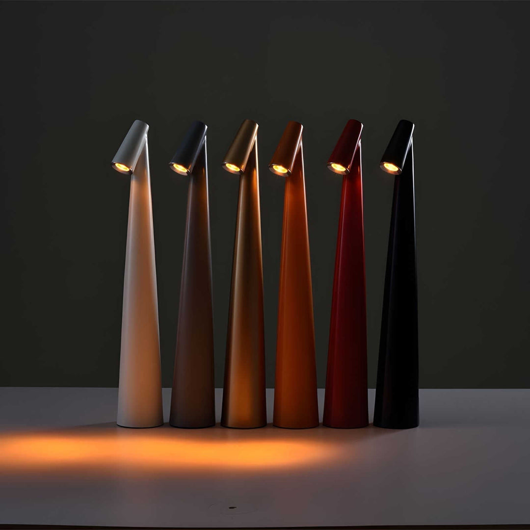 Trådløs Bordlampe med Justerbar Lysstyrke og Minimalistisk Design