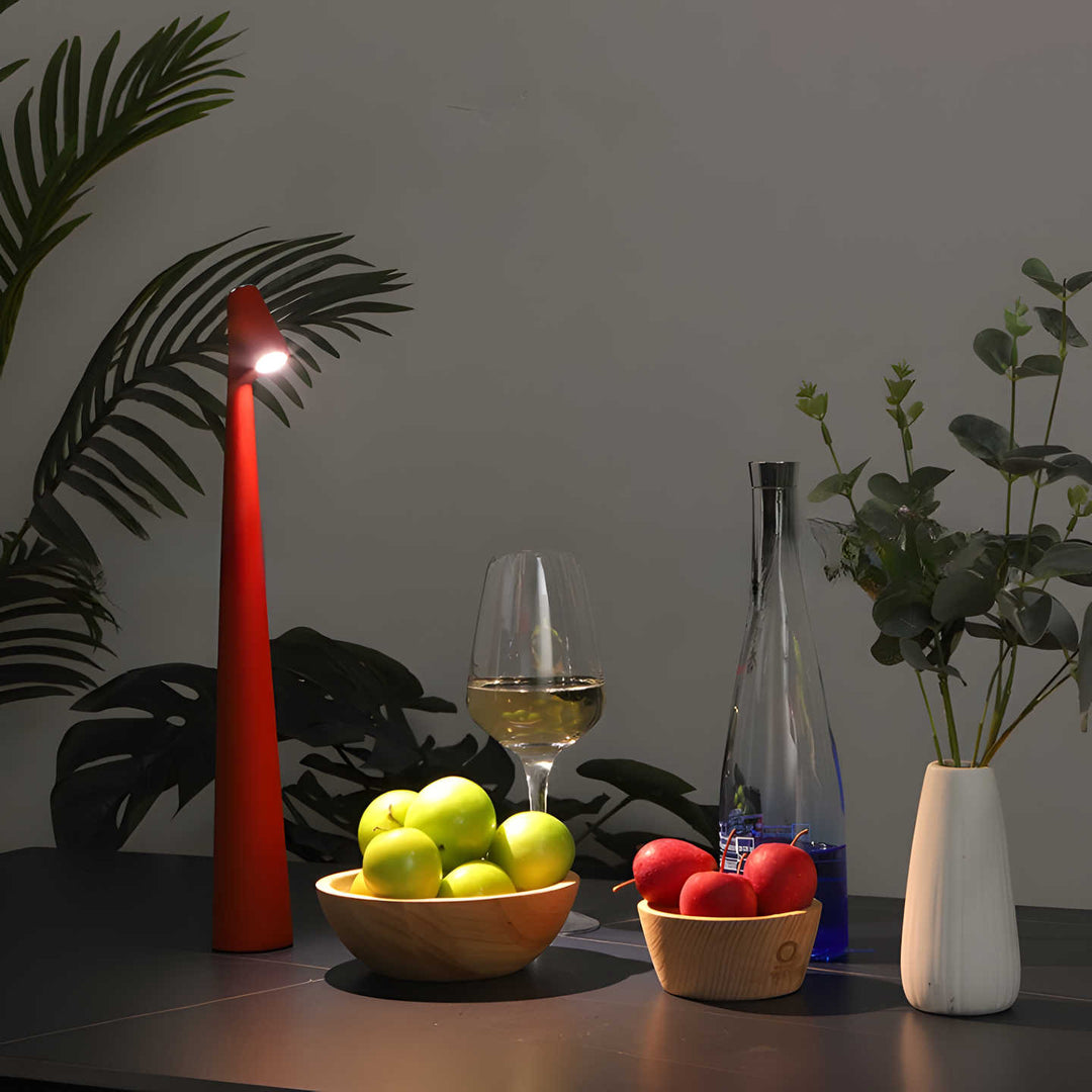 Trådløs Bordlampe med Justerbar Lysstyrke og Minimalistisk Design