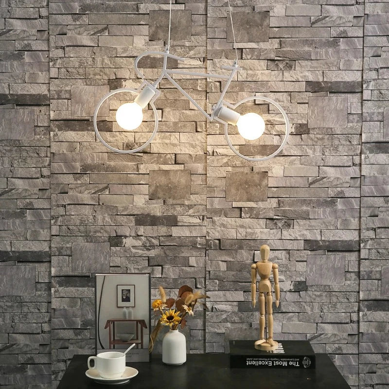 Justerbart Cykel Pendel Lys i Unik Design med LED