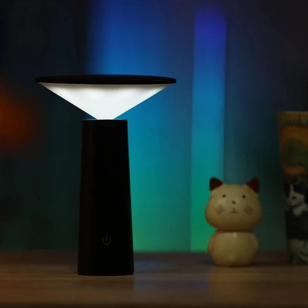Justerbar Sort LED Bordlampe til Udendørs Brug