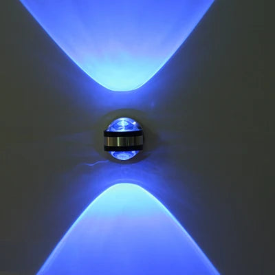 Elegant LED Krystal Væglampe med Varm Hvid Belysning