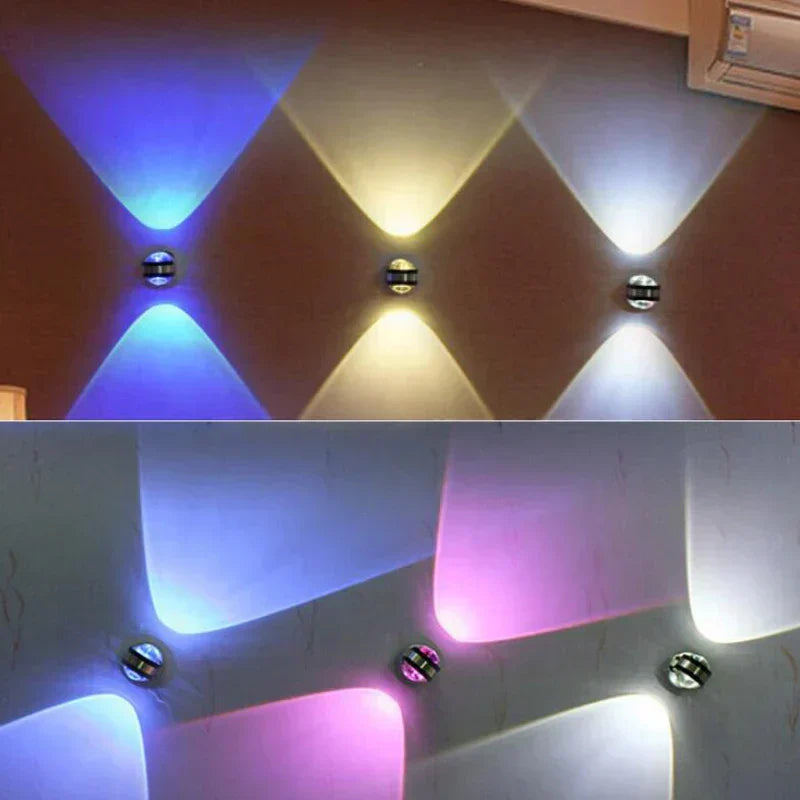 Elegant LED Krystal Væglampe med Varm Hvid Belysning