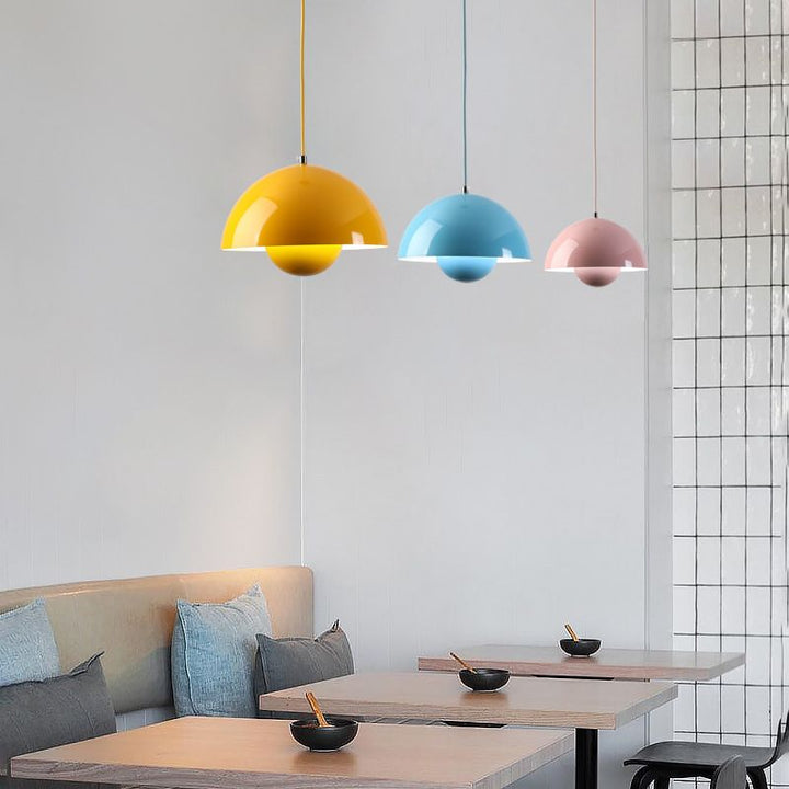 Moderne Blomster LED Pendellampe i Jern