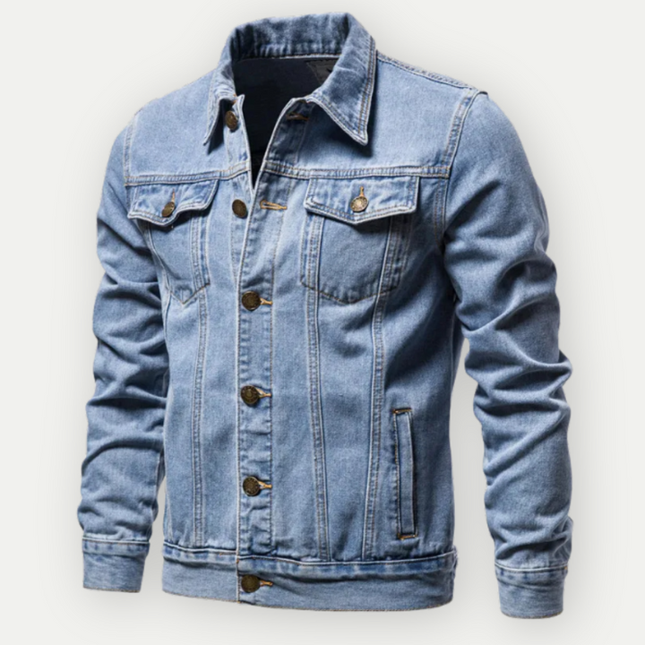 Denim Jakke til Mænd med Trucker-Snit