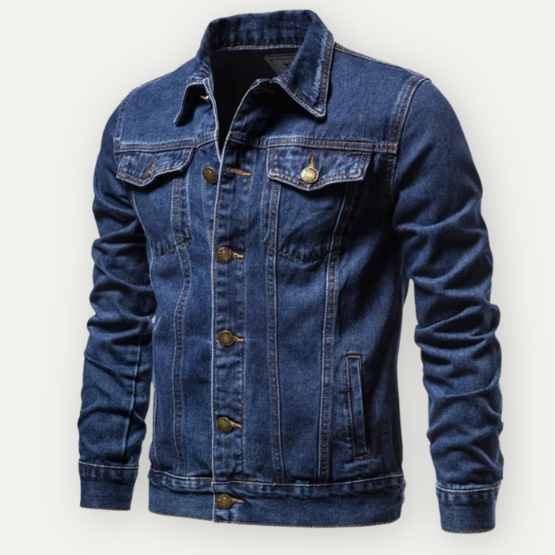 Denim Jakke til Mænd med Trucker-Snit