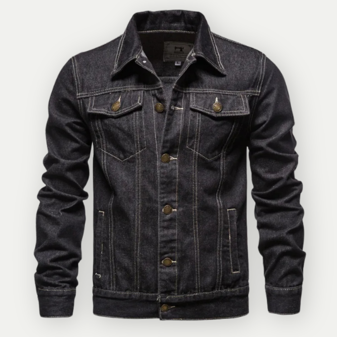 Denim Jakke til Mænd med Trucker-Snit