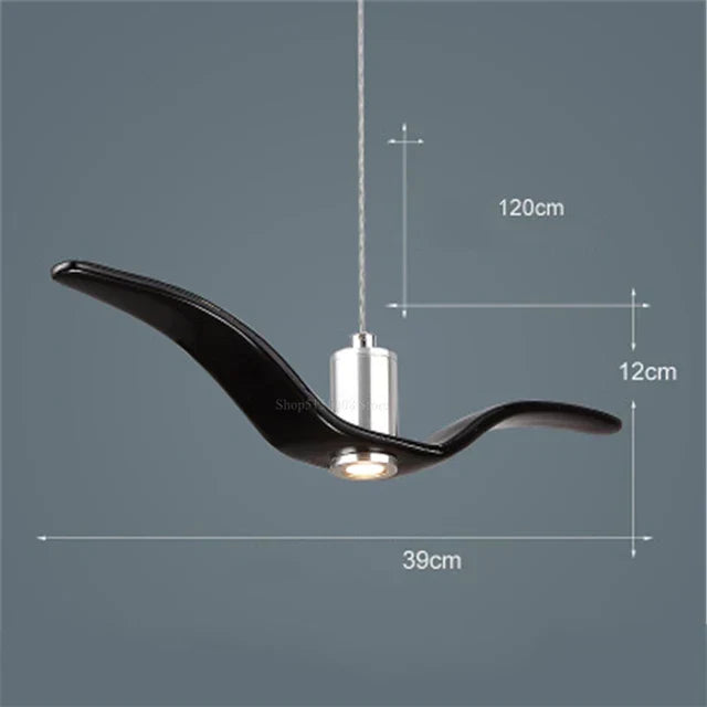 Fuglelampe i Miljøvenlig Harpiks med Varm Belysning