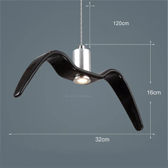 Fuglelampe i Miljøvenlig Harpiks med Varm Belysning