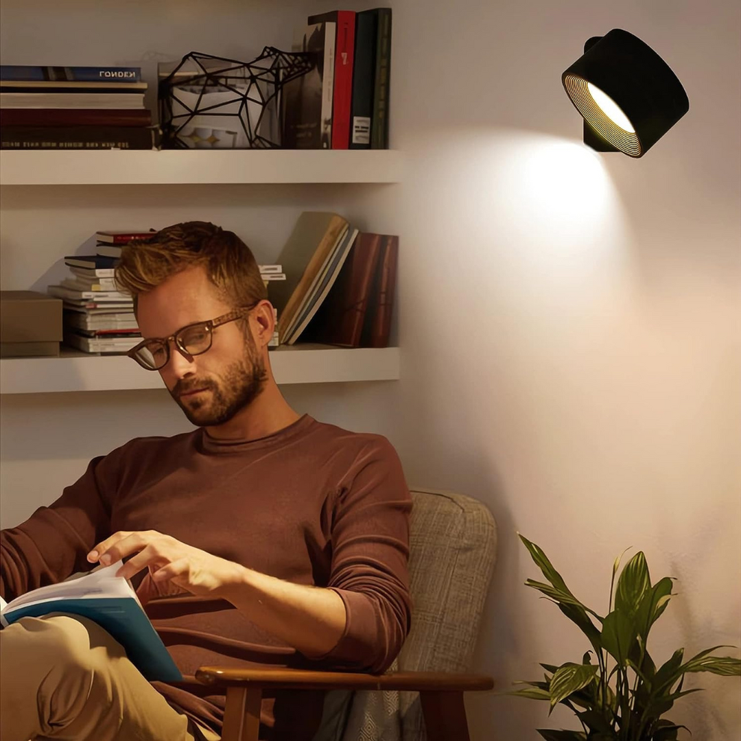 Genopladelig Trådløs Væglampe med 360° Rotation