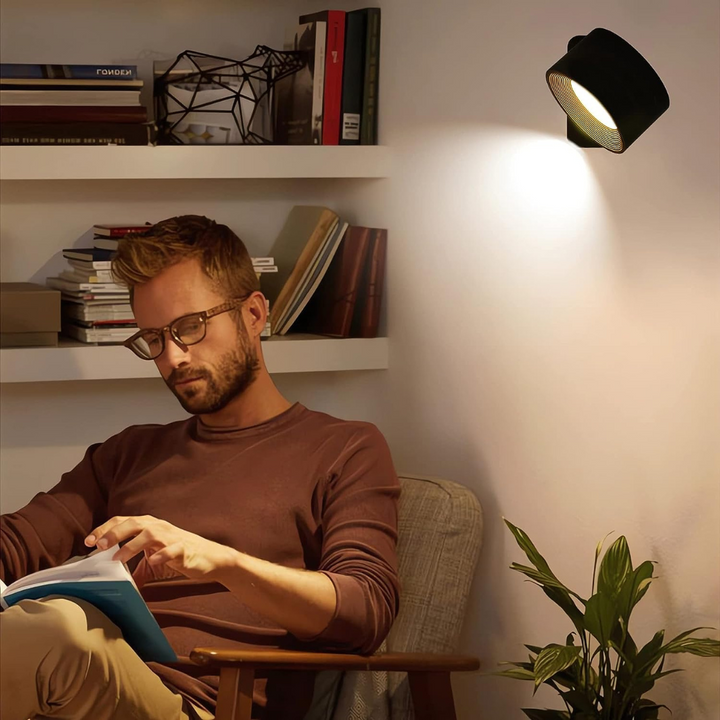 Genopladelig Trådløs Væglampe med 360° Rotation