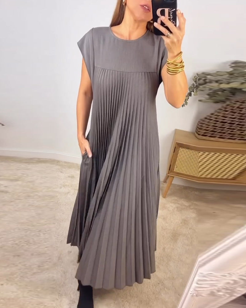 Fern | Kvinders Flowy Plisseret Maxi Kjole Cocktail