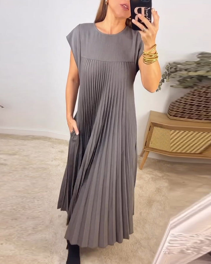Fern | Kvinders Flydende Plisseret Maxi Kjole Cocktail