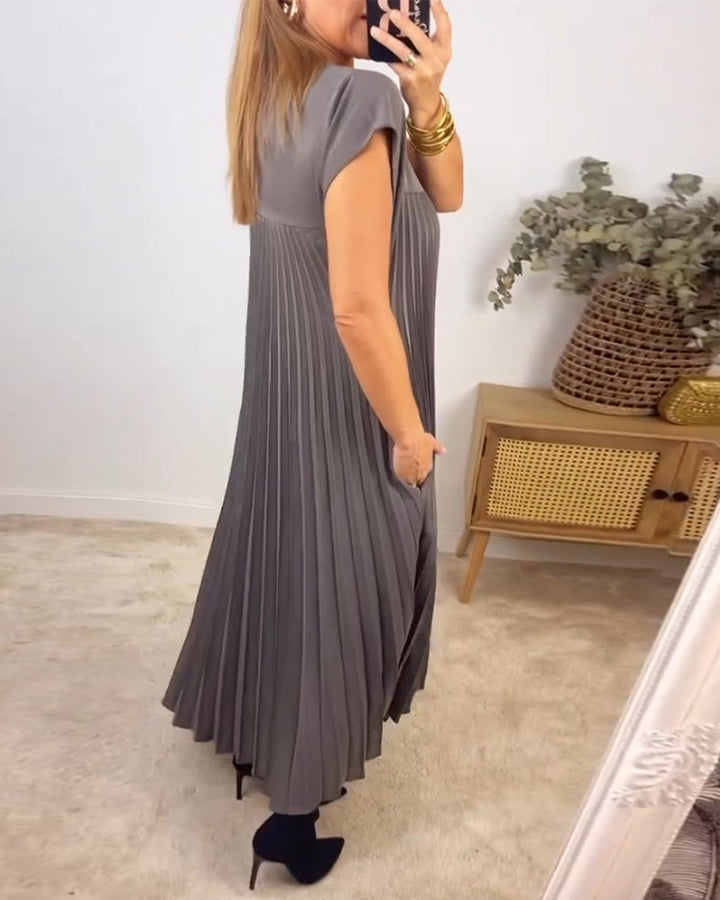 Fern | Kvinders Flydende Plisseret Maxi Kjole Cocktail
