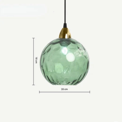 Elegant Glas Pendel Lys med Justerbar Højde