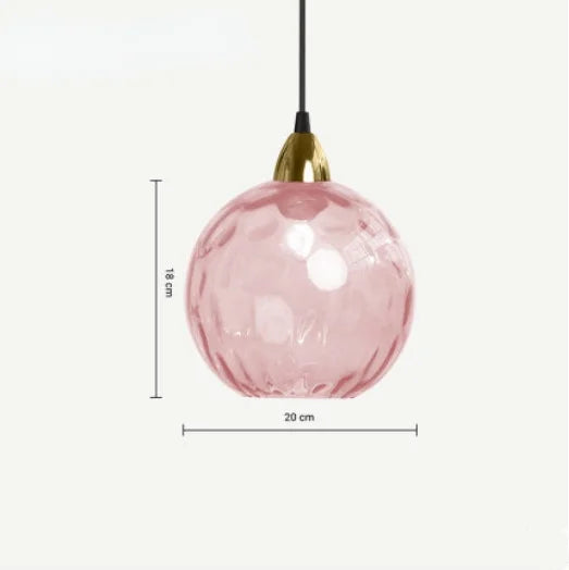 Elegant Glas Pendel Lys med Justerbar Højde