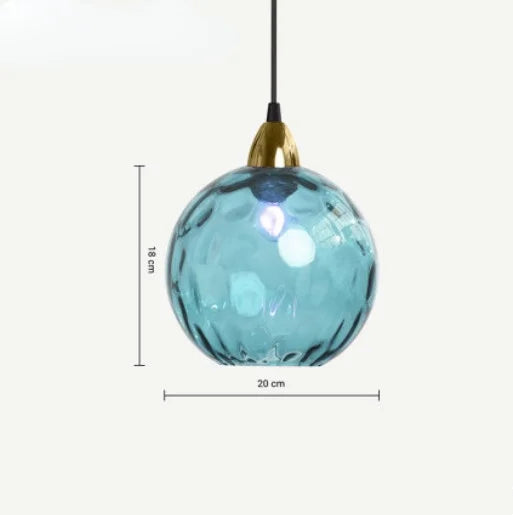Elegant Glas Pendel Lys med Justerbar Højde