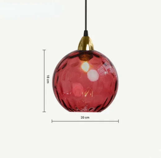 Elegant Glas Pendel Lys med Justerbar Højde