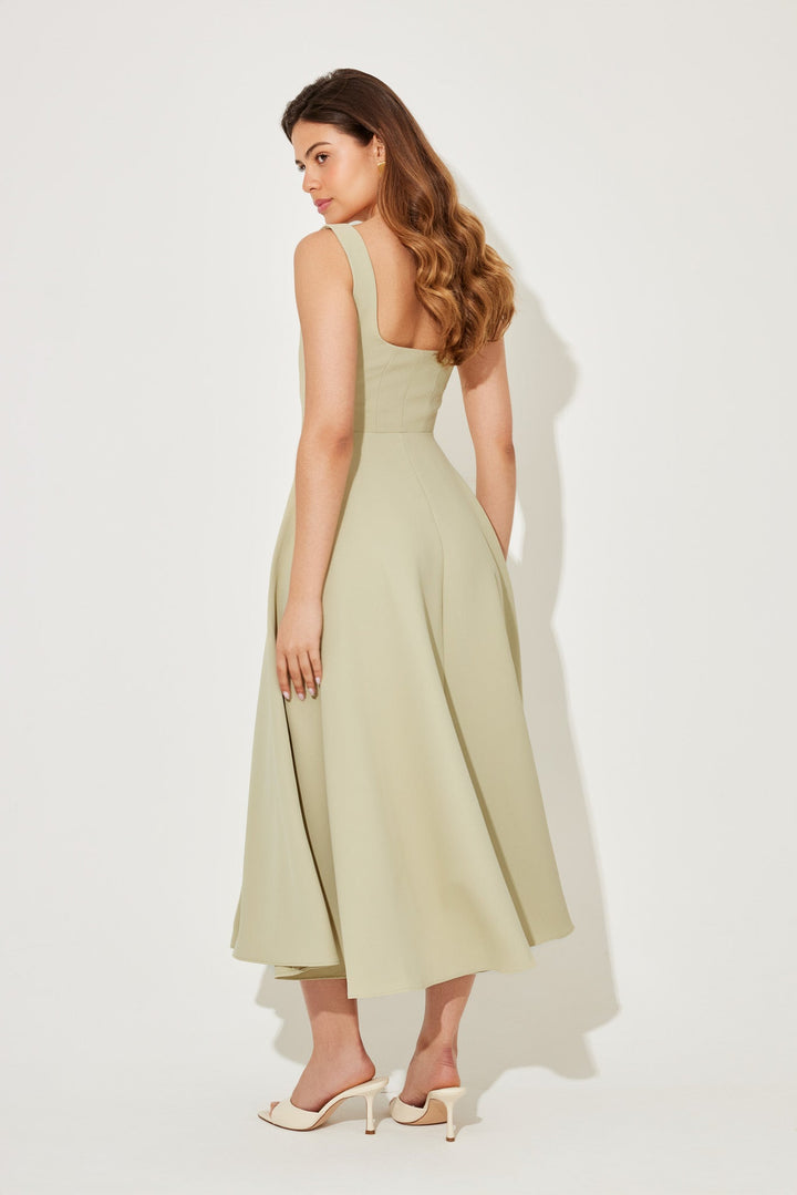 Angela™ | Tidløs Flowy Midi Kjole