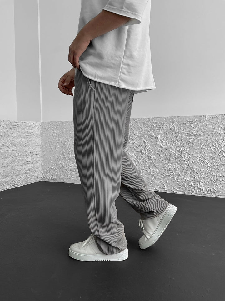 Elegante Herrenhosen mit Kordelzug und lockerem Schnitt