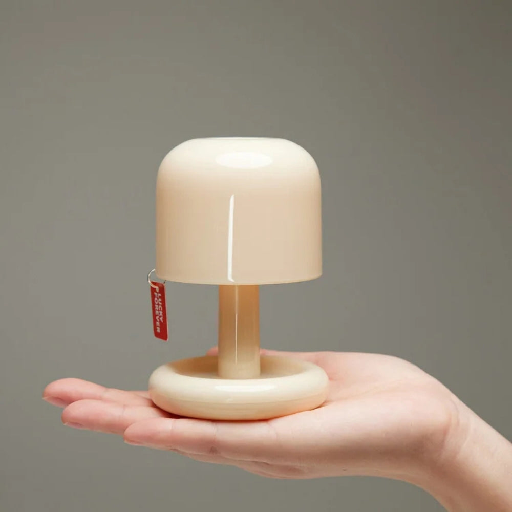 Bærbar USB Genopladelig Svampe Bordlampe med Blødt Lys