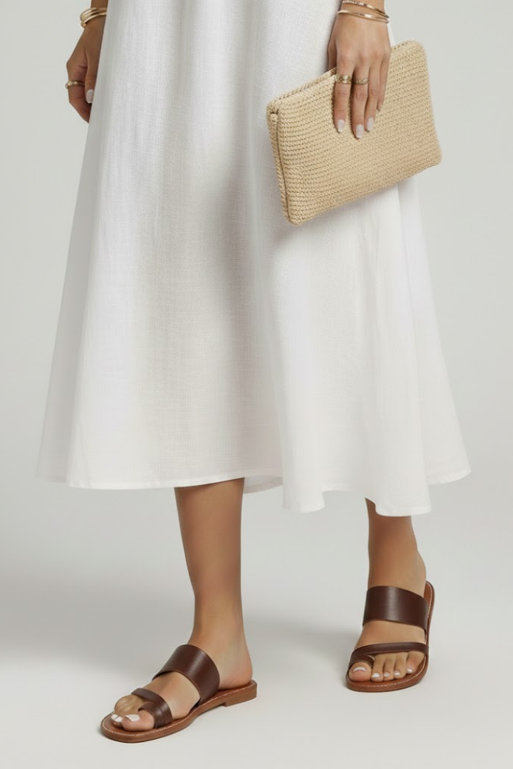 Helga | Dame Slip-On Sandaler med Spænderem