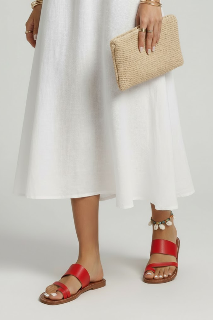 Helga | Dame Slip-On Sandaler med Spænderem