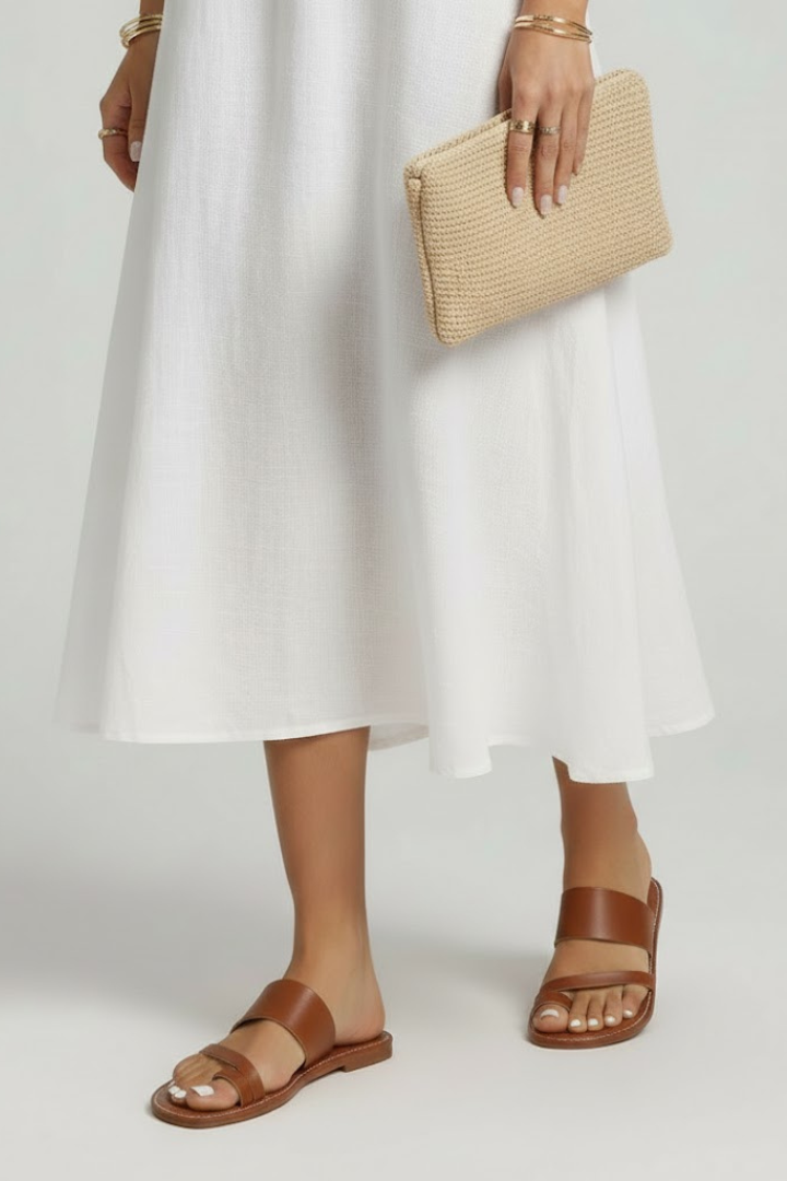 Helga | Dame Slip-On Sandaler med Spænderem