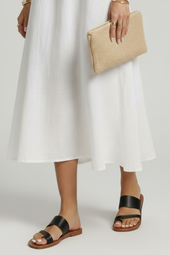 Helga | Dame Slip-On Sandaler med Spænderem