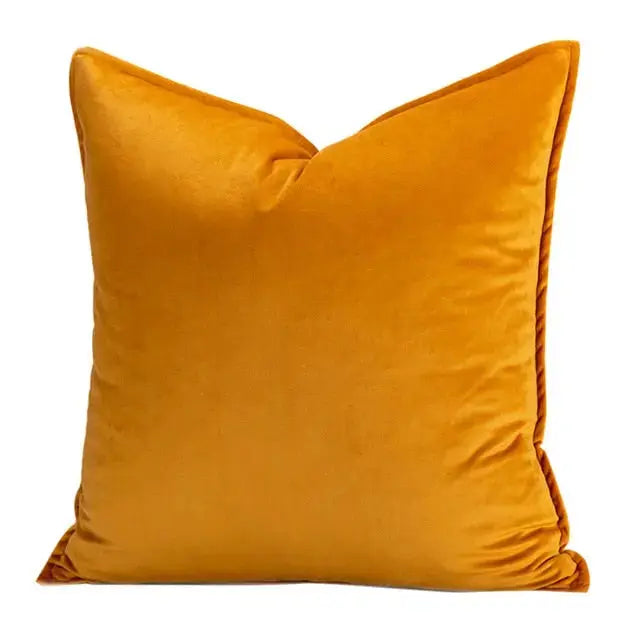 Elegant Velour Pude Cover med Skjult Lynlås og Flæsekant
