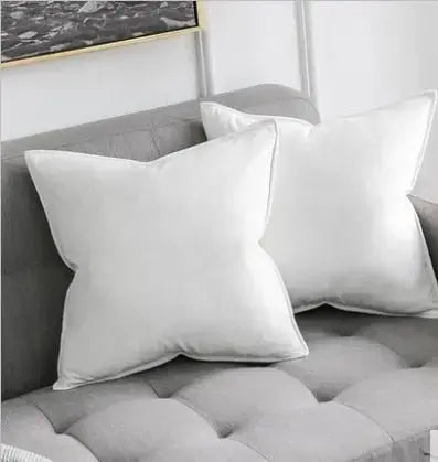 Elegant Velour Pude Cover med Skjult Lynlås og Flæsekant