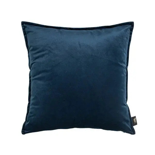 Elegant Velour Pude Cover med Skjult Lynlås og Flæsekant