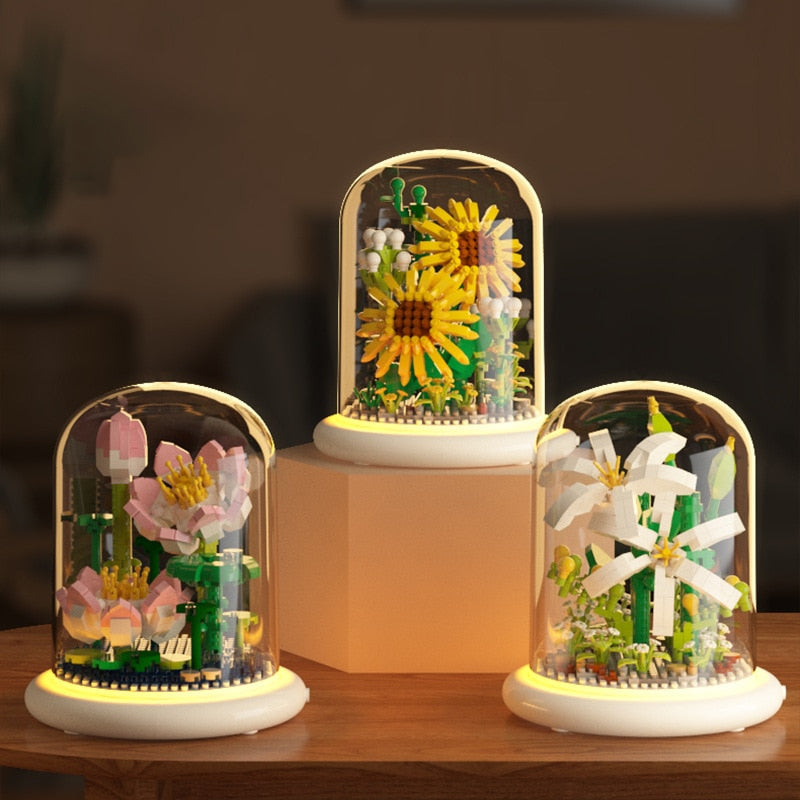 Blomsterbyggeklodsesæt til Kreative Buketter
