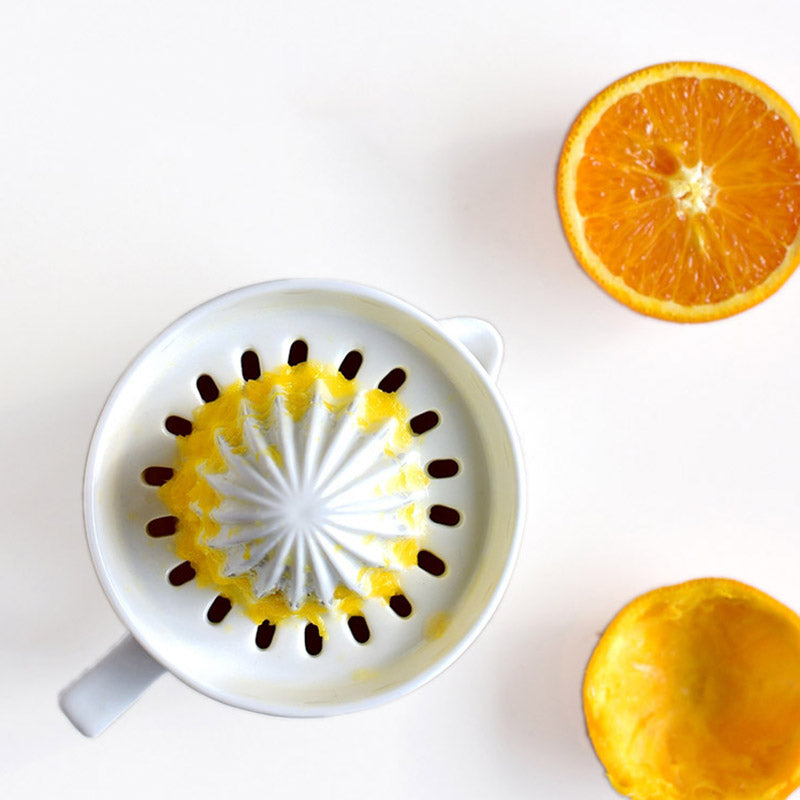Manuel Citrus Saftpresser i Elegant Hvid Keramik