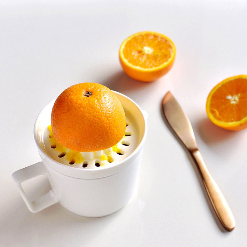 Manuel Citrus Saftpresser i Elegant Hvid Keramik